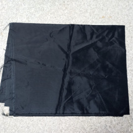 Ткань подкладочная, шелк, цвет черный , 96 х 151см. СССР. 
